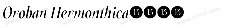 Oroban Hermonthica字体转换